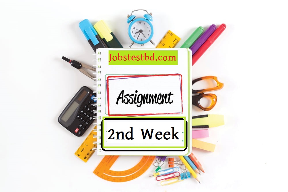 2nd Week Assignment