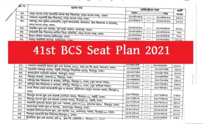 41 BCS Seat Plan