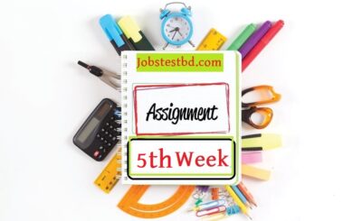 5th Week Assignment Answer