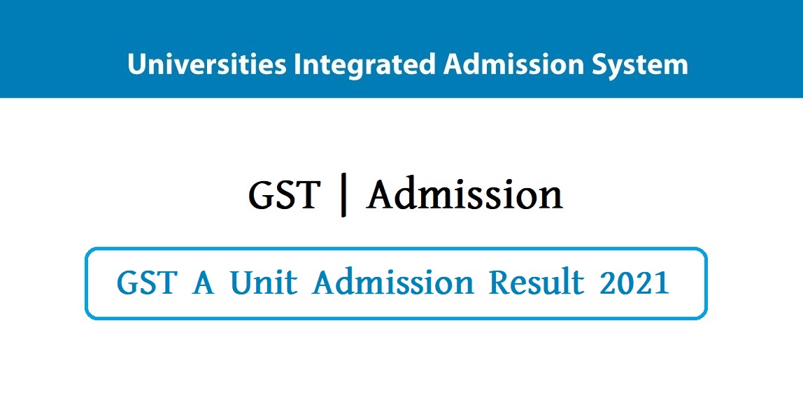 GST Admission result