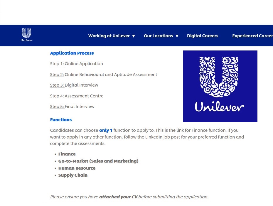 Unilever Job Apply 2022 Jobs Test bd
